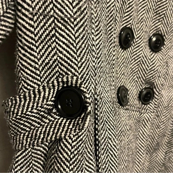 Aviva Premium Women XL Peacoat Blazer Wool Heavyweight Pockets Buttons - Picture 5 of 14